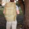 Khaki tactical duffle bag