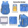 blue kids hiking backpack